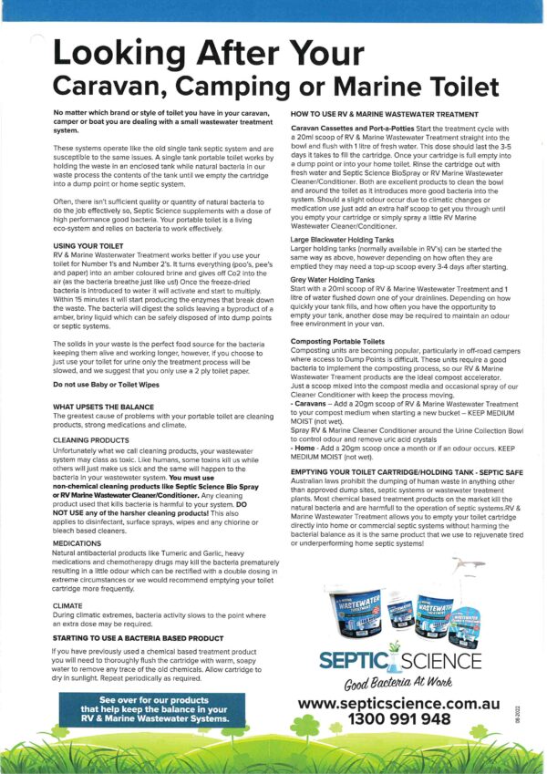 RV TANKS - RV Waste Treatment - Information 2